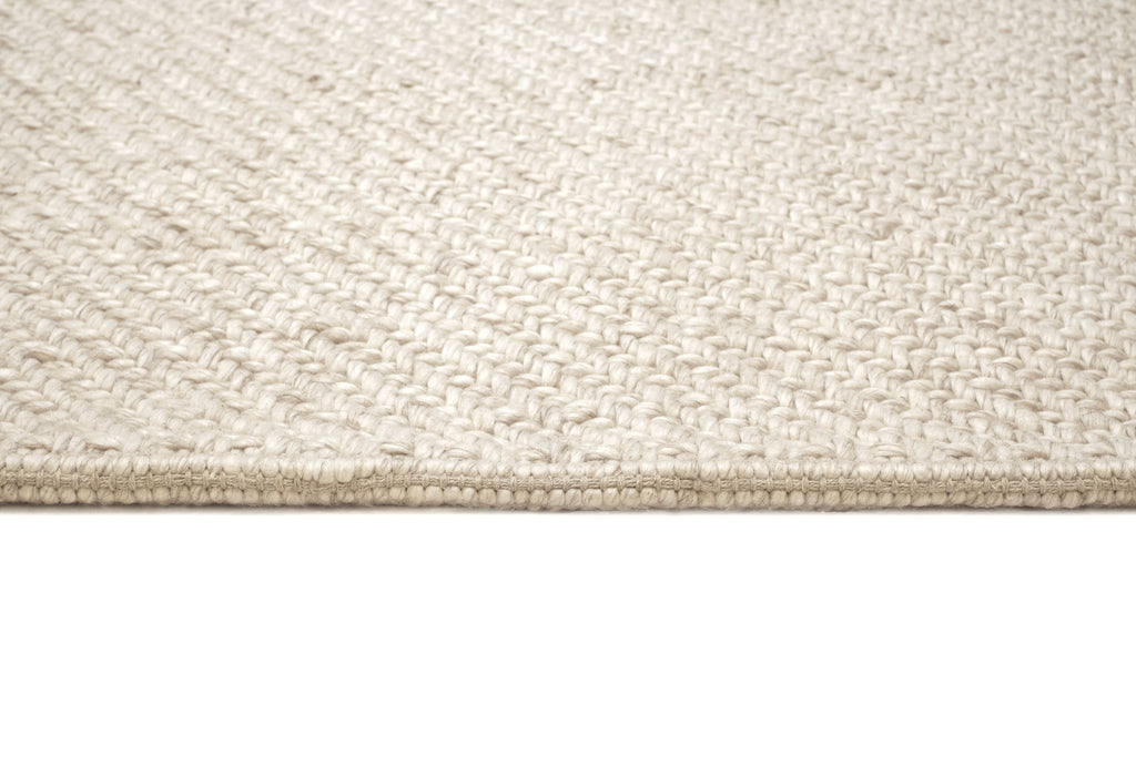 Noemie Cream and Beige Chunky Wool Rug