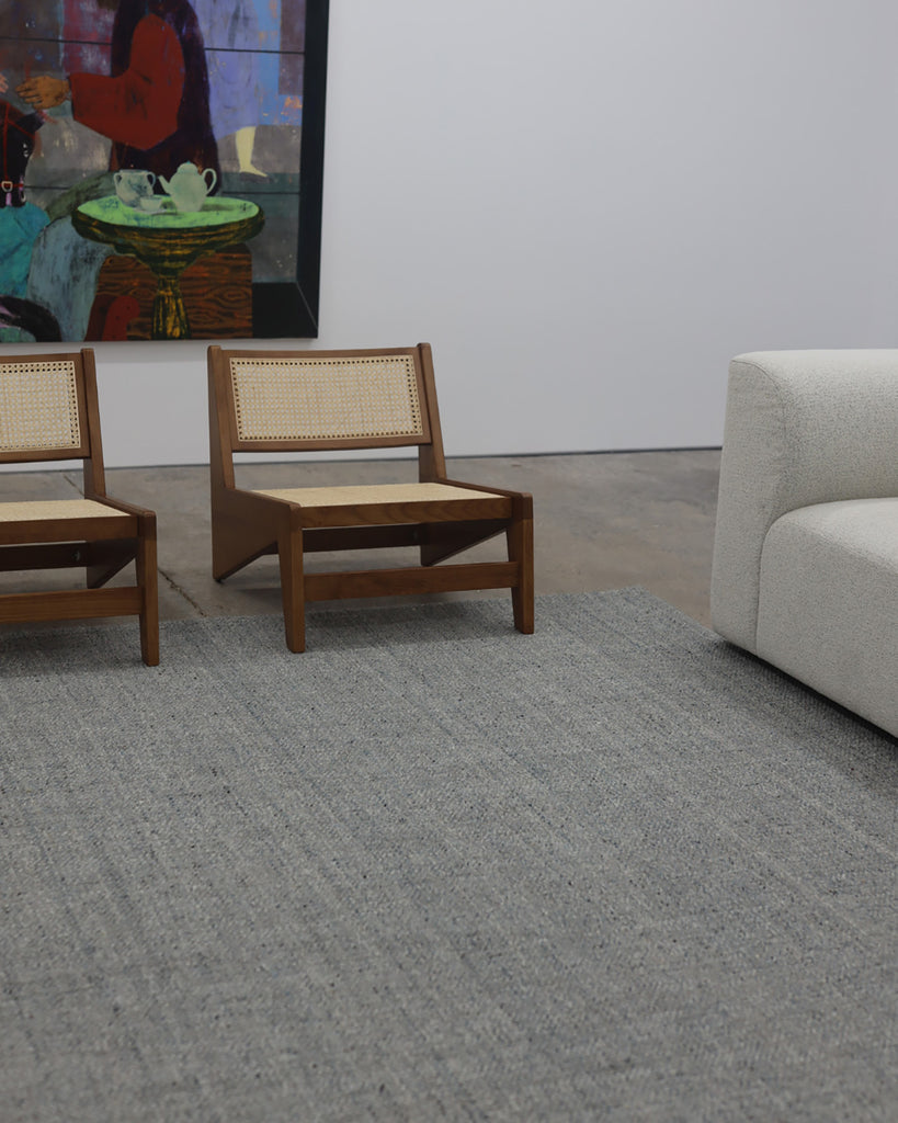 Odielle Blue Handmade Wool Rug