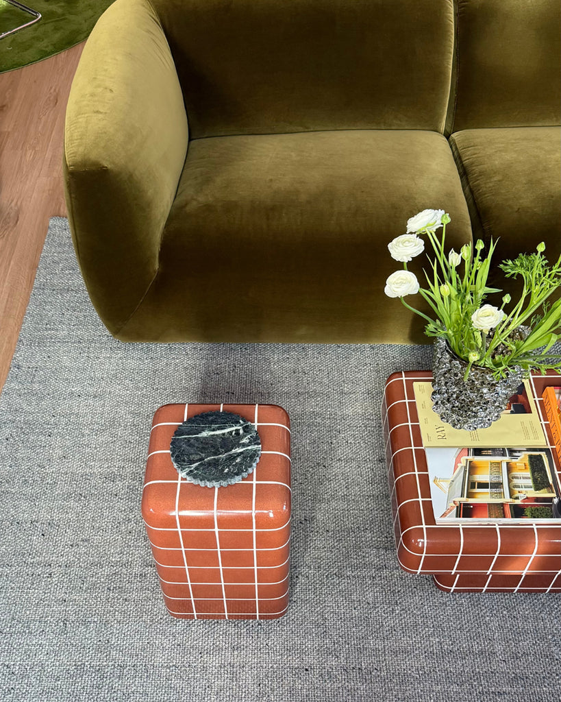 Odielle Blue Handmade Wool Rug