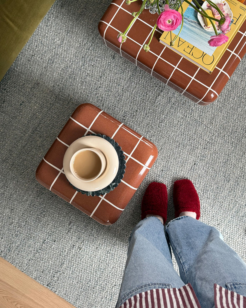 Odielle Blue Handmade Wool Rug