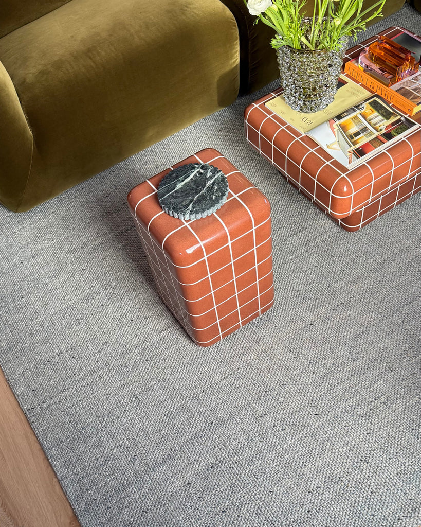 Odielle Blue Handmade Wool Rug