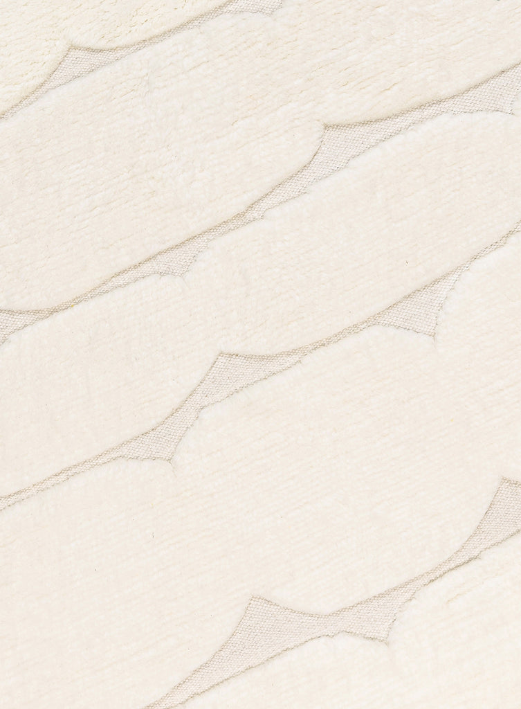 Omaira Ivory Textured Wool Round Rug