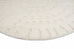 Omega Ivory Abstract Tribal Round Rug