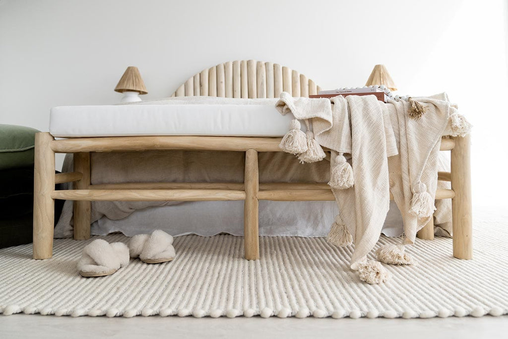 Pella Cream and Grey Textured Flatweave Rug