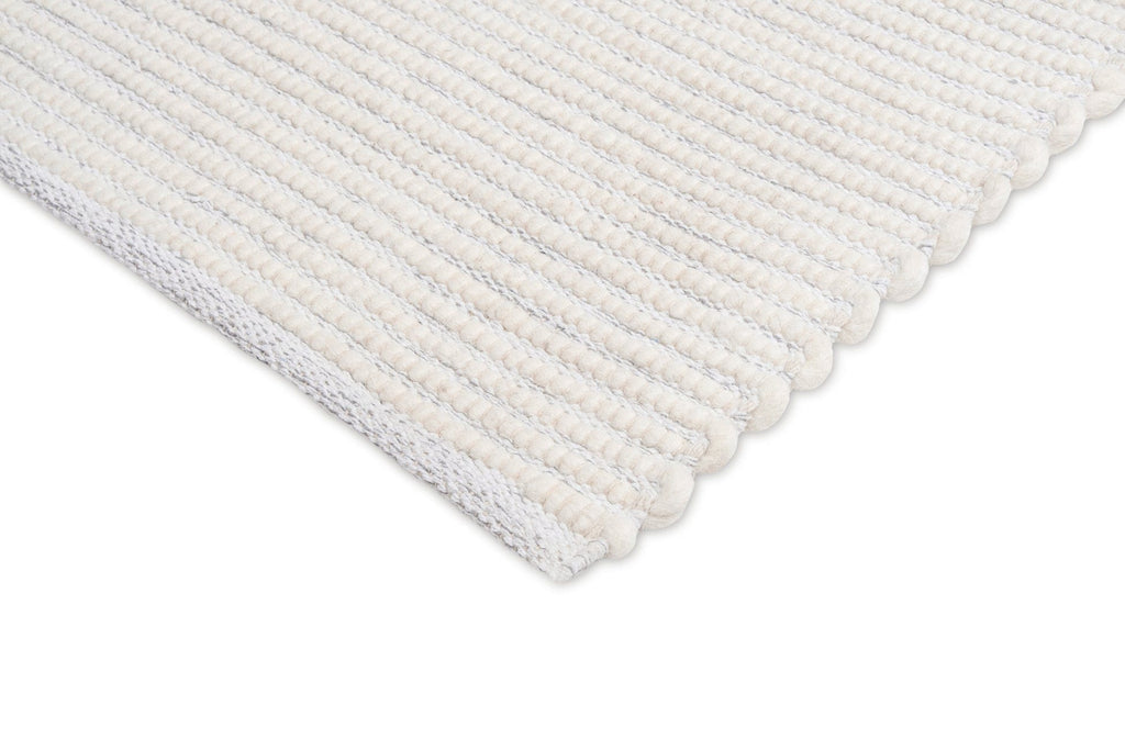 Pella Cream and Grey Textured Flatweave Rug