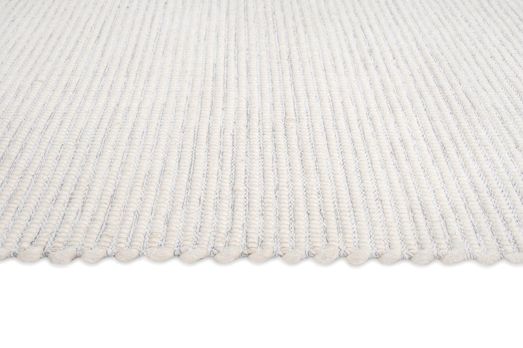 Pella Cream and Grey Textured Flatweave Rug