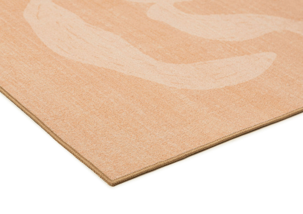 Pernilla Peach Botanical Washable Rug