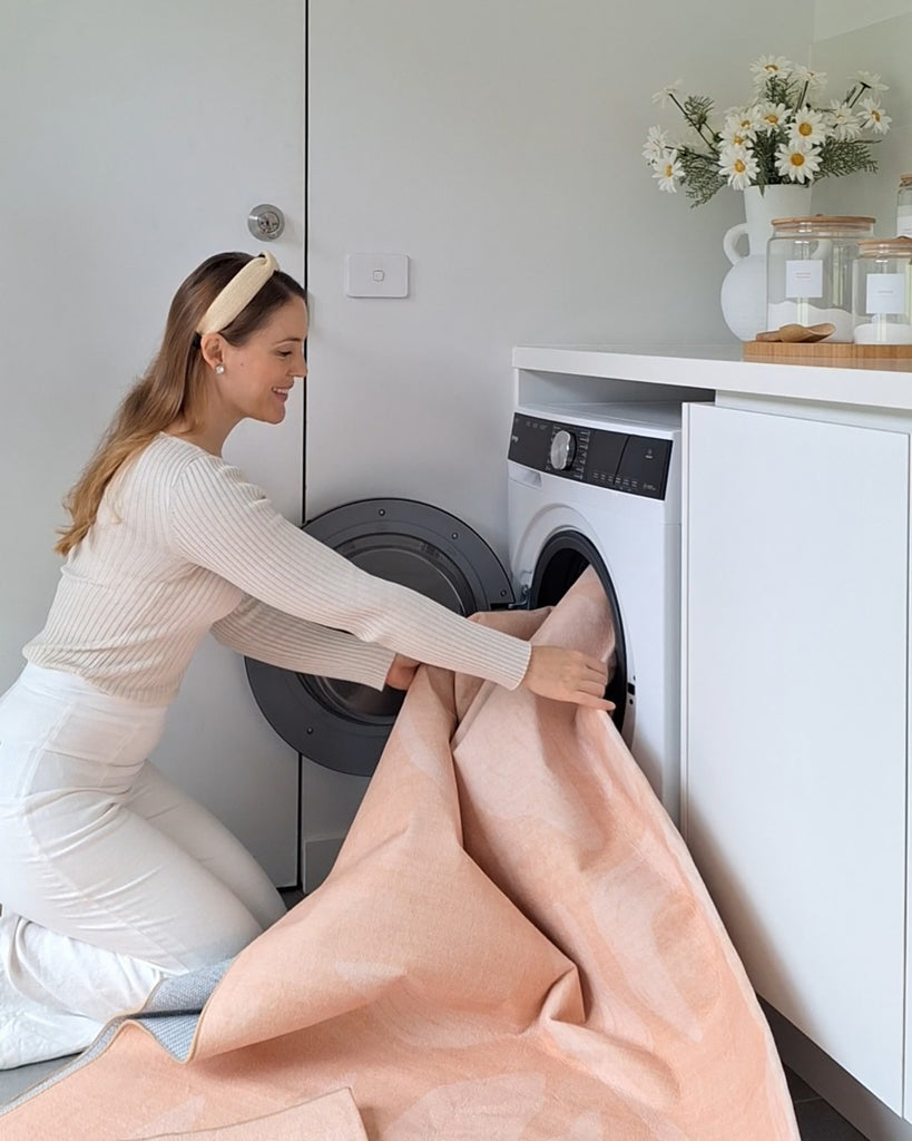 Pernilla Peach Botanical Washable Rug