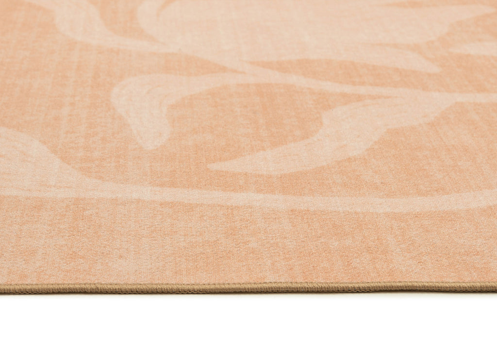 Pernilla Peach Botanical Washable Rug