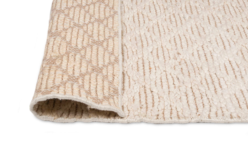 Piper Diamond Bleached Jute Rug