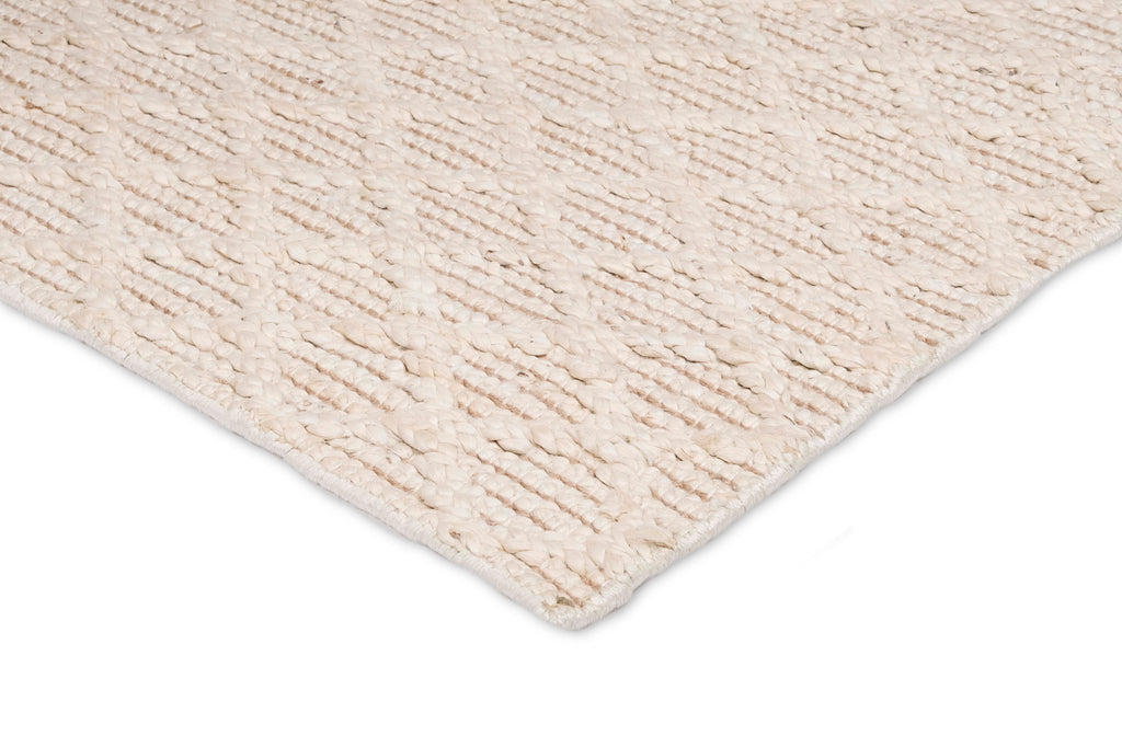 Piper Diamond Bleached Jute Rug