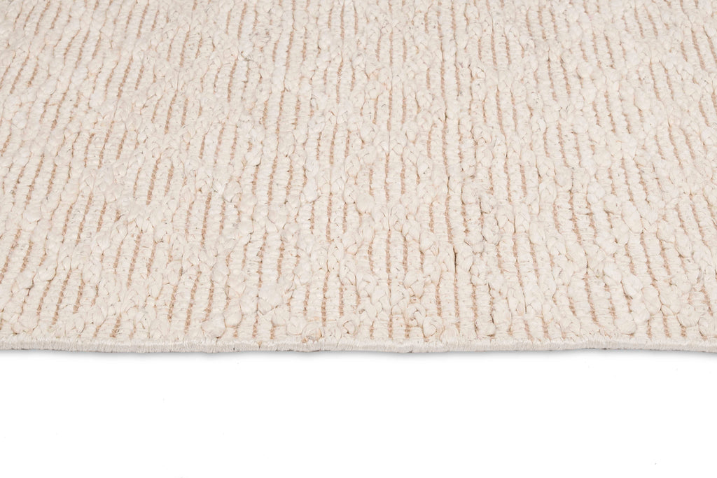 Piper Diamond Bleached Jute Runner Rug
