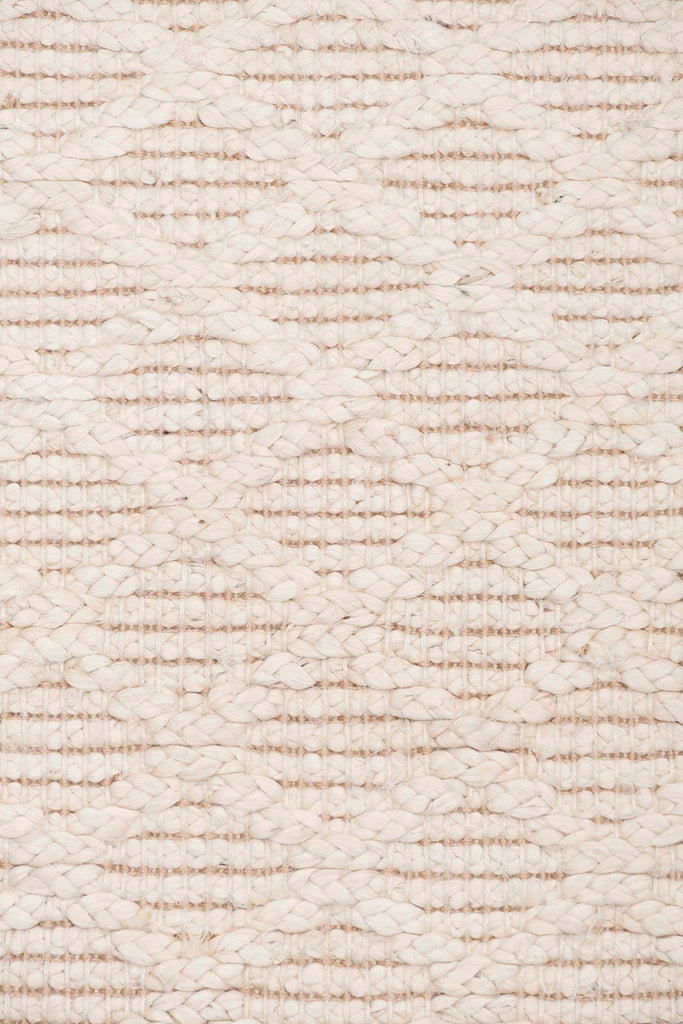Piper Diamond Bleached Jute Runner Rug