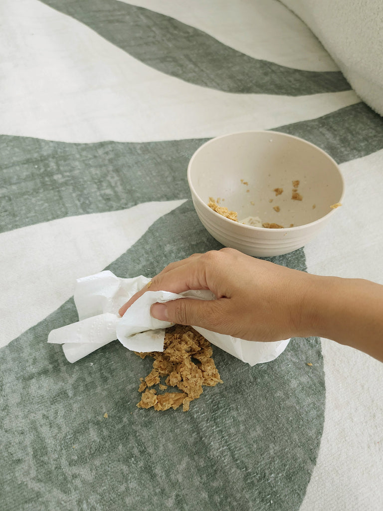 Quella Green Botanical Washable Rug