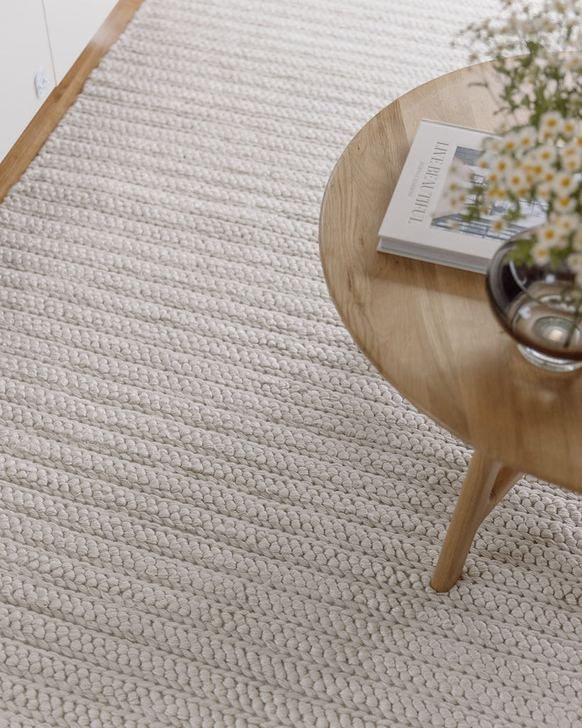 Rafiella Ivory Braided Indoor Outdoor Rug