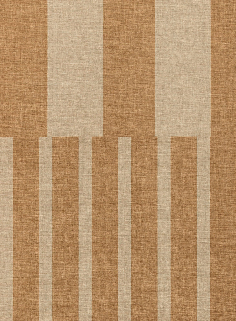 Ravello Warm Beige and Golden Sand Striped Indoor Outdoor Rug