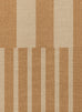 Ravello Warm Beige and Golden Sand Striped Indoor Outdoor Rug