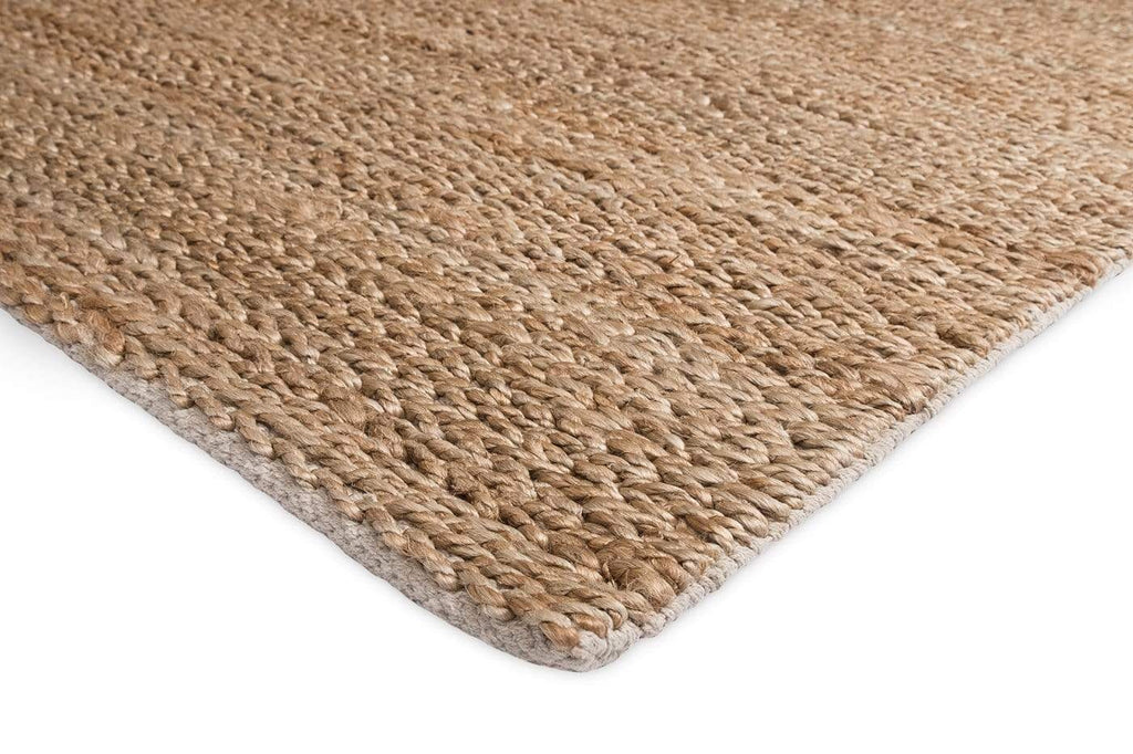 Indigo Natural Tan Braided Jute Rug