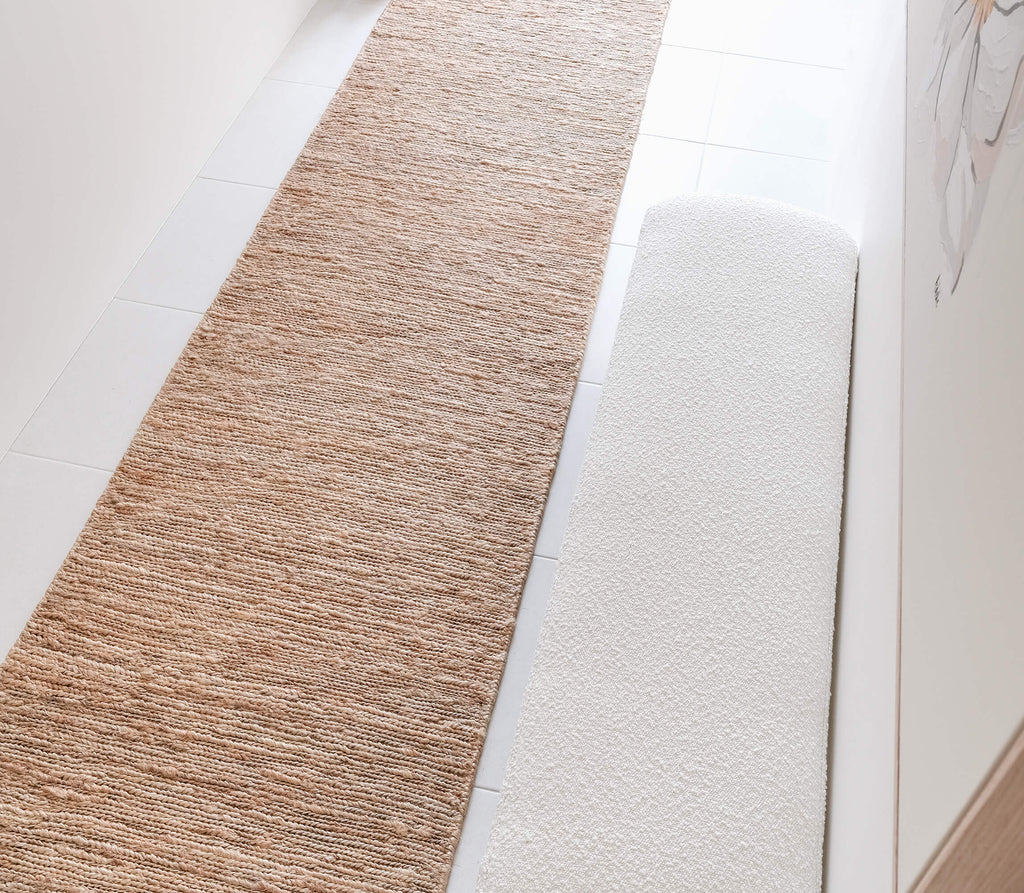 Raven Natural Tan Braided Jute Runner Rug