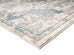 Rhona Blue And Grey Distressed Floral Runner Rug
