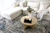 Rhona Blue And Grey Distressed Floral Rug