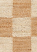 Riley Natural and Bleached Checkered Jute Rug *NO RETURNS UNLESS FAULTY