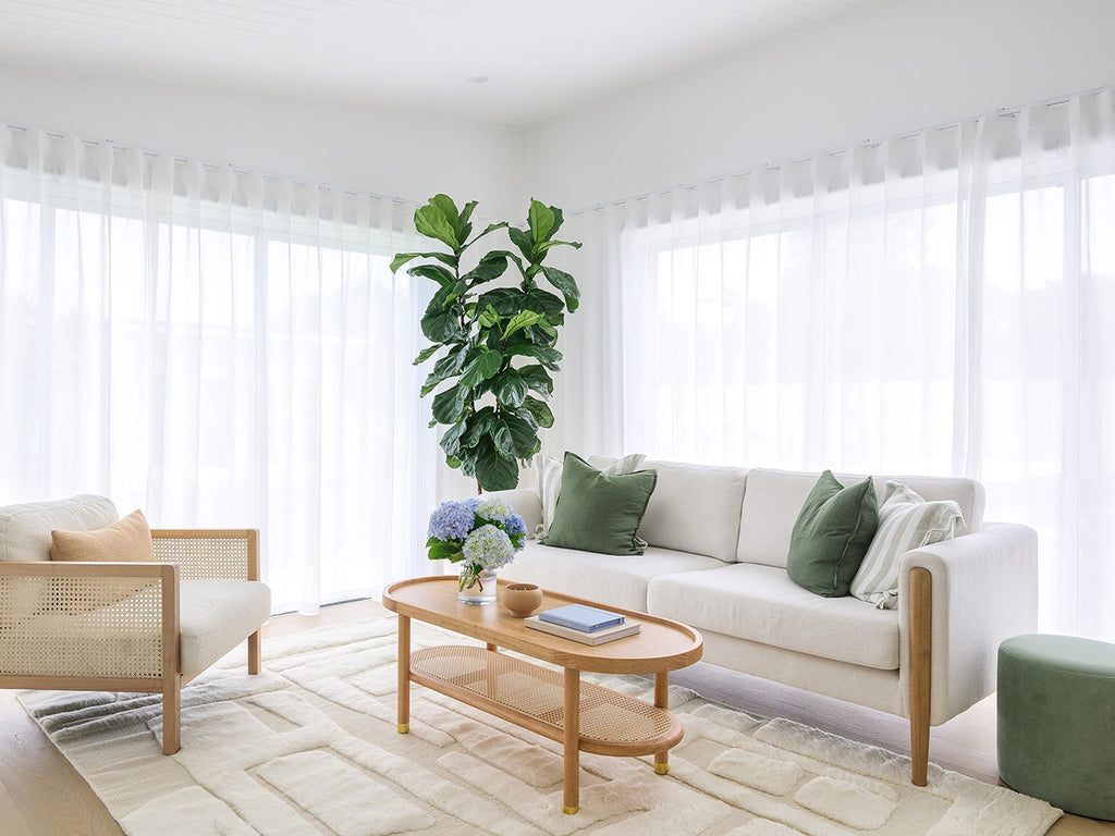 Rolini Ivory Abstract Textured Wool Rug