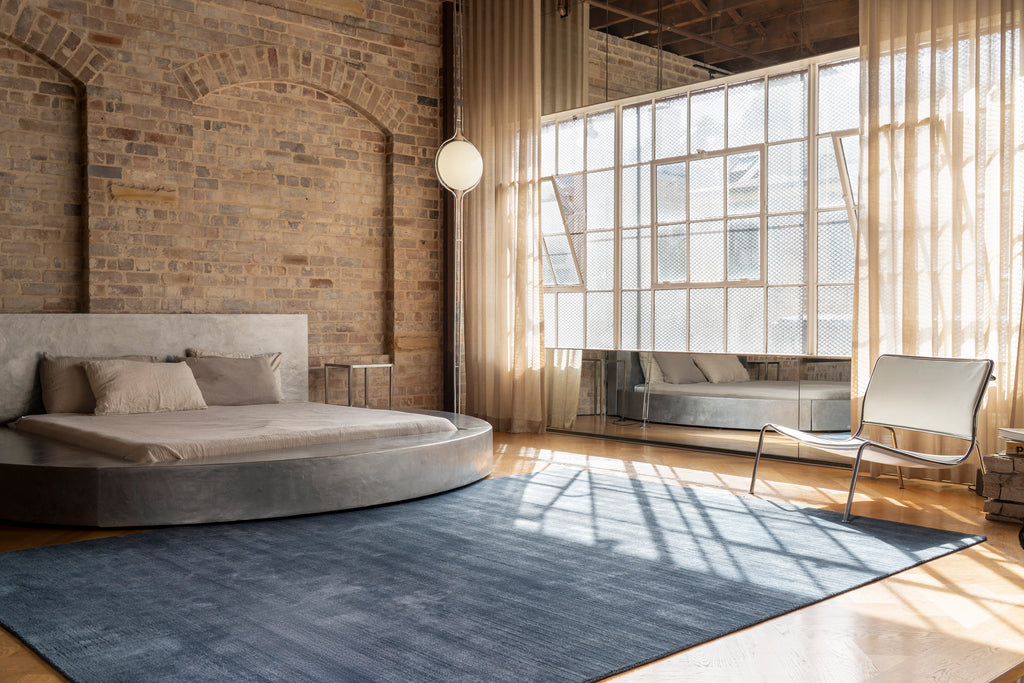 Rooney Navy Handwoven Rug