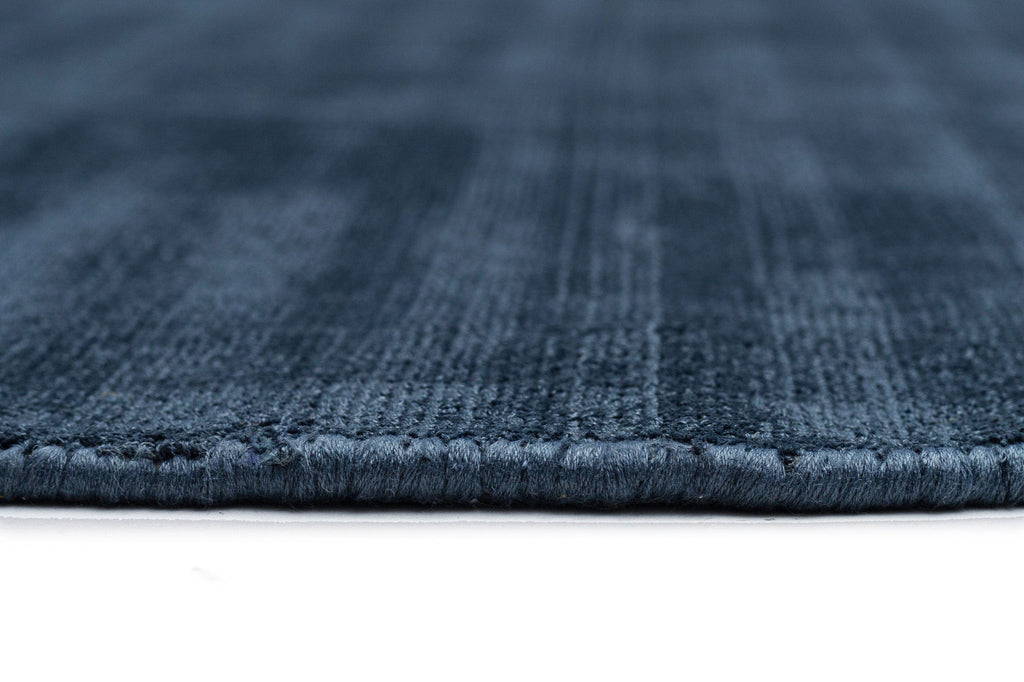 Rooney Navy Handwoven Round Rug