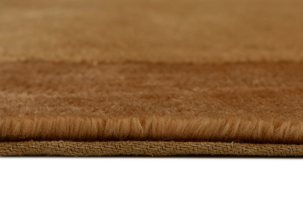 Rozanda Brown Bordered Shag Rug