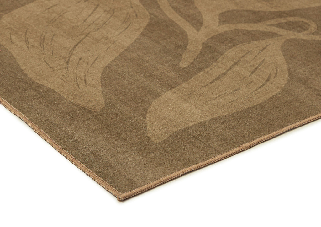 Rua Olive Botanical Washable Rug