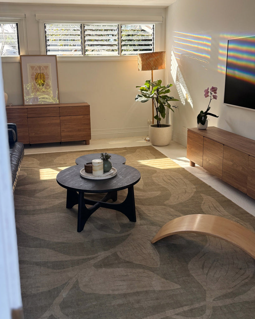 Rua Olive Botanical Washable Rug