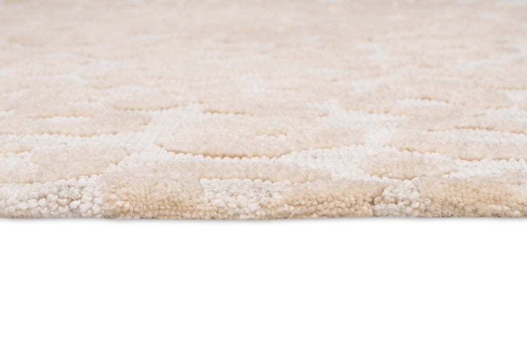 Sabbi Ivory and Cream Animal Pattern Round Rug