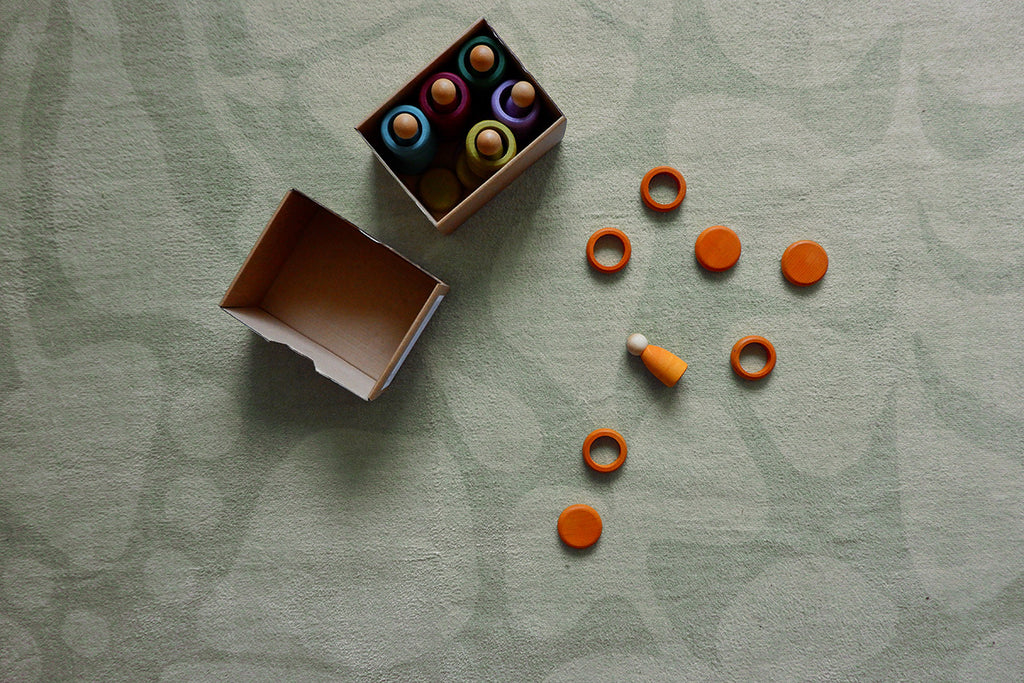 Sabel Green Botanical Washable Rug