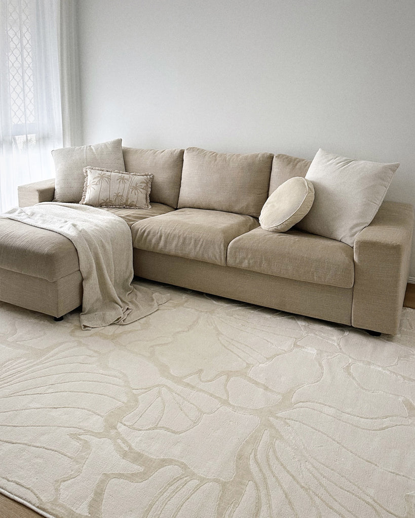 Safiya Neutral Abstract Rug