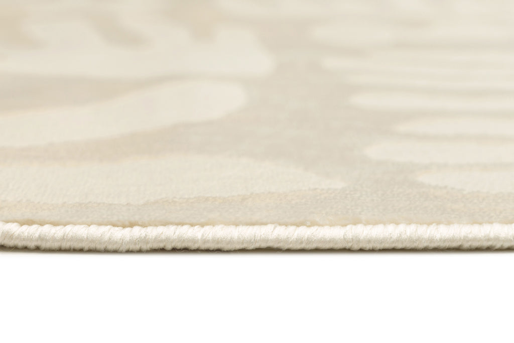 Salah Textured Abstract Neutral Washable Rug