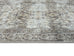 Santi Green and Grey Traditional Distressed Washable Rug