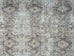 Santi Green and Grey Traditional Distressed Washable Rug