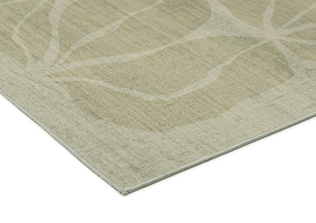 Savona Green Botanical Washable Rug
