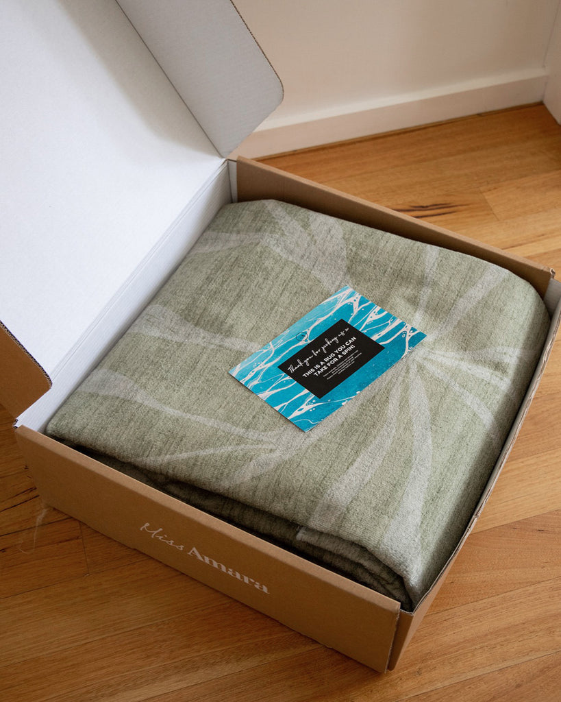 Savona Green Botanical Washable Rug