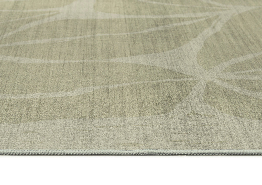 Savona Green Botanical Washable Rug