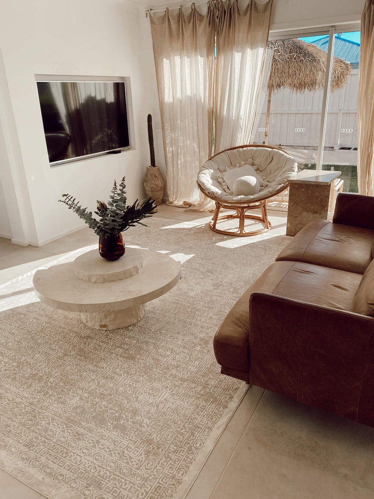 Seda Cream Ivory And Grey Traditional Floral Rug