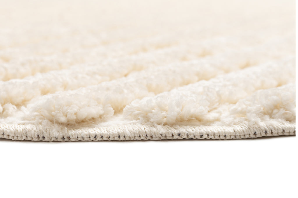 Senna Ivory Striped Round Rug