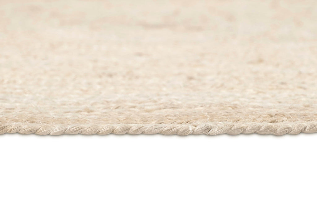Sete Bleached Hand-Braided Round Jute Rug