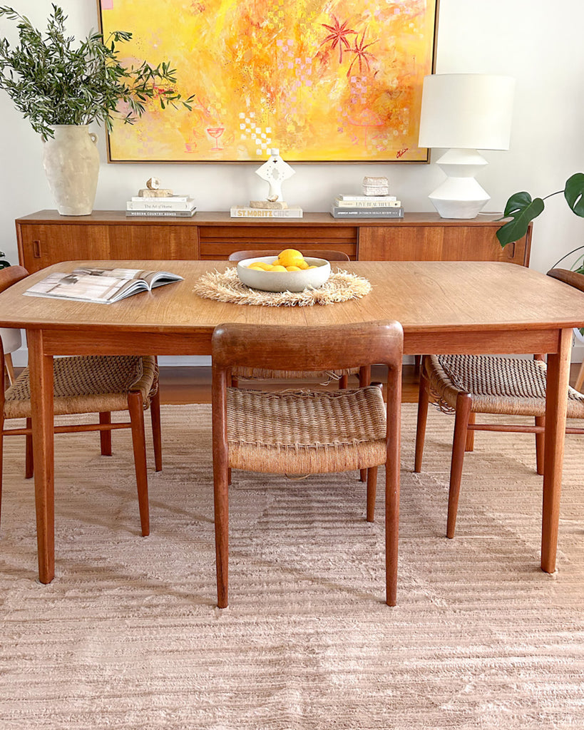 Sitti Beige Striped Washable Faux Fur Rug