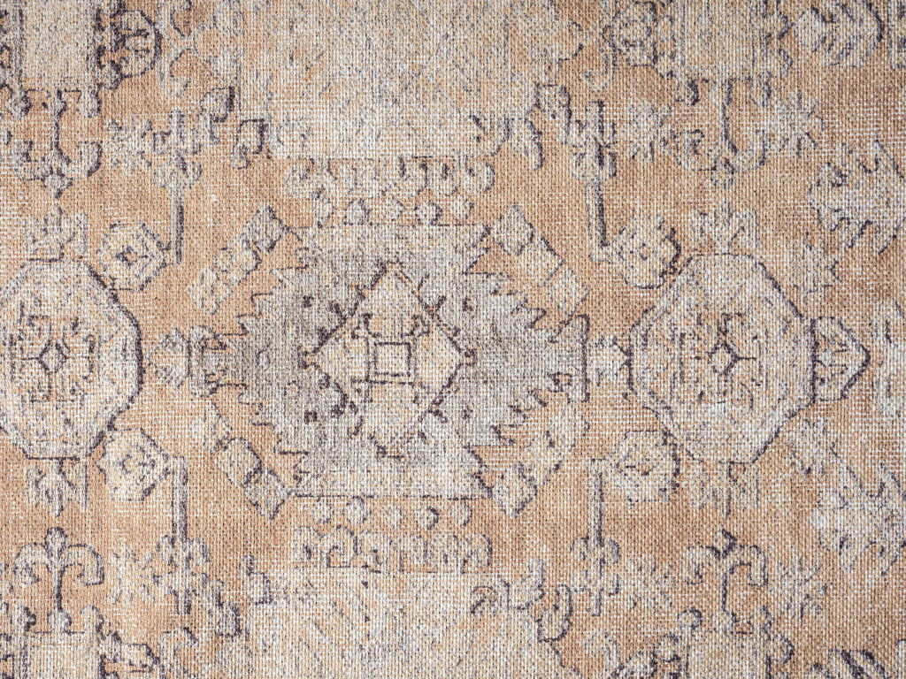 Sydelle Brown and Grey Traditional Distressed Washable Rug