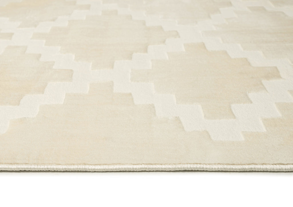 Tata Textured Diamond Neutral Rug
