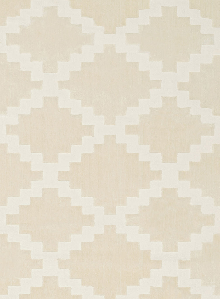 Tata Textured Diamond Neutral Washable Rug