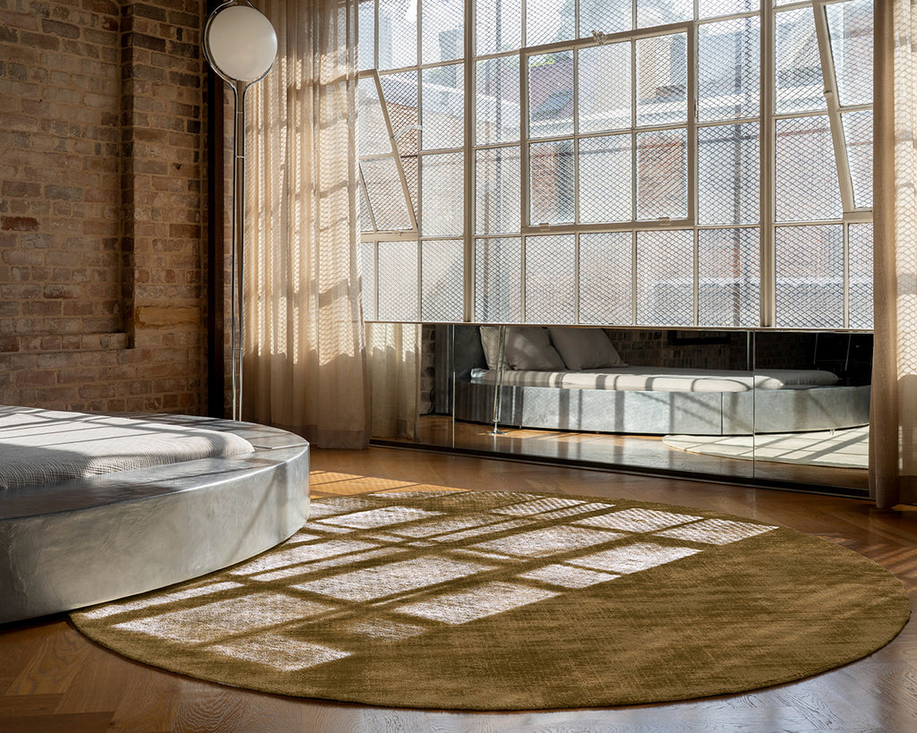 Tatum Caramel Handwoven Round Rug