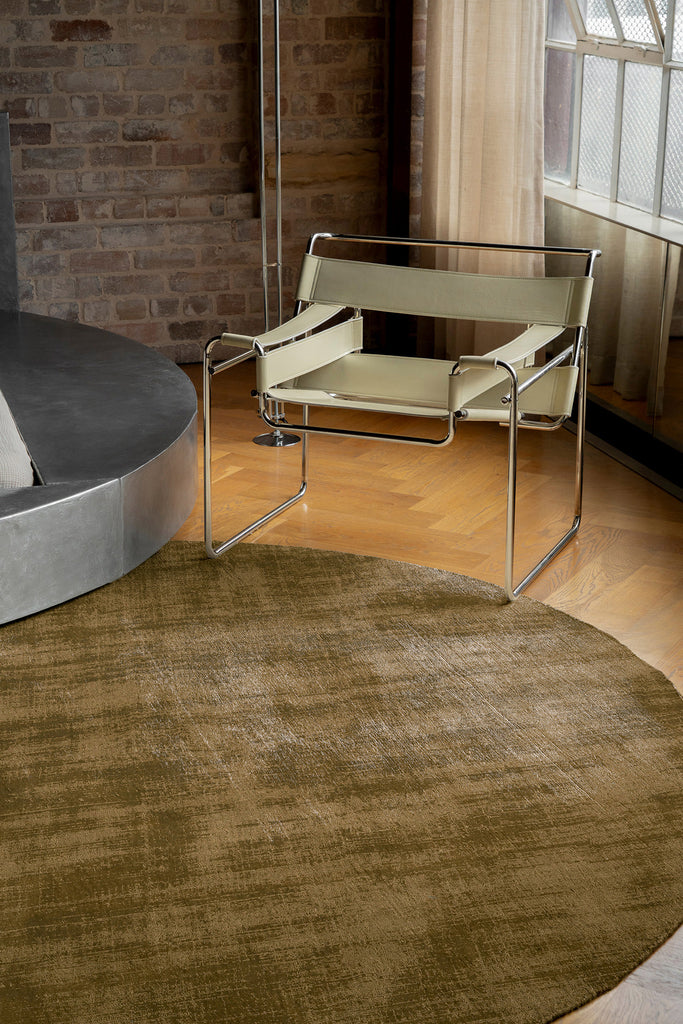 Tatum Caramel Handwoven Round Rug